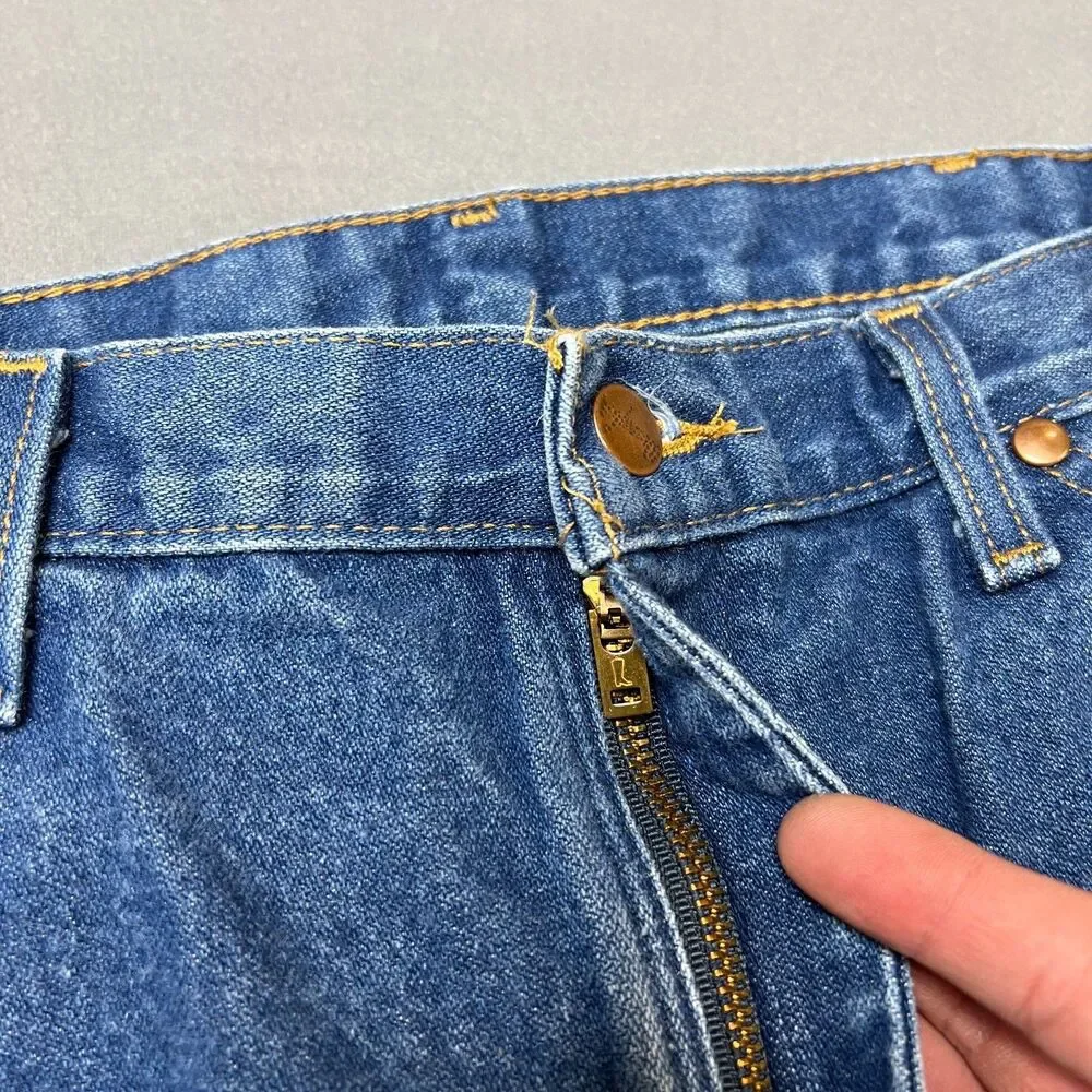Wrangler Cowboy Cut Jeans Men's 36 x 36 Blue Dark Wash Straight Leg Comfortable